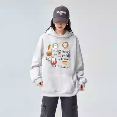 棉购 清新气质百搭时尚长袖卫衣 女款