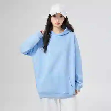 棉购 春秋薄款连帽秋冬加绒加厚潮学生美式重磅慵懒风宽松外套卫衣 男女同款