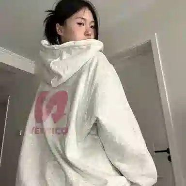 棉购 美式潮牌小众设计感圆领学院风字母印花宽松慵懒风休闲百搭卫衣 通用