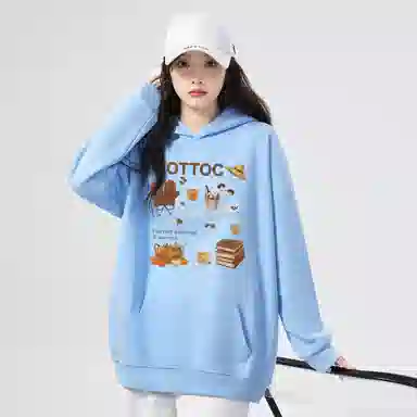 棉购 百搭简约舒适长袖卫衣 女款