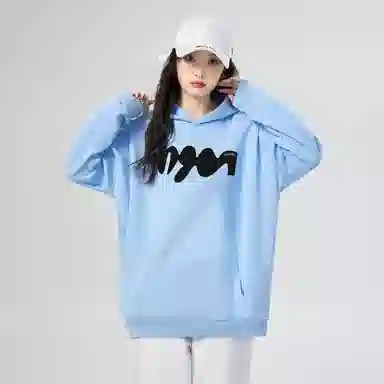 棉购 美式连帽重磅简约舒适卫衣 女款