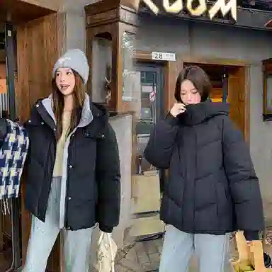棉购 新款加厚面包服韩系温柔风棉服 女款