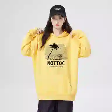 棉购 连帽重磅美式宽松慵懒风卫衣 男女同款