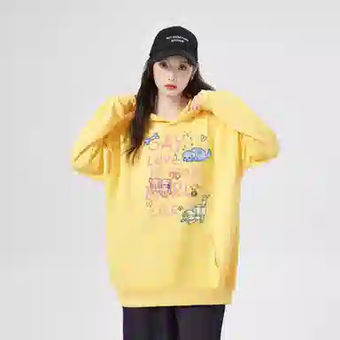 棉购 卡通百搭舒适时尚长袖卫衣 女款