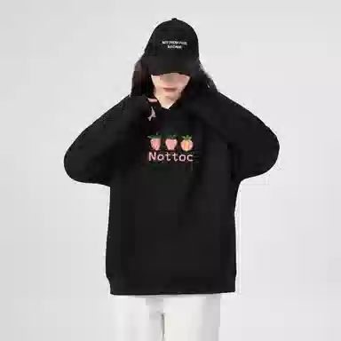 棉购 连帽加绒加厚学生美式重磅外套卫衣 女款