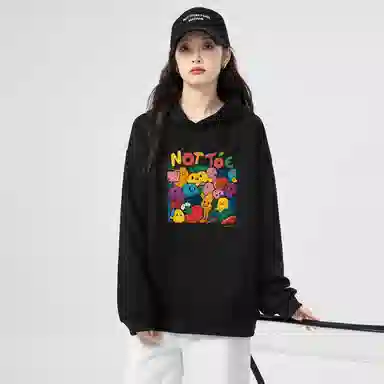 棉购 长袖简约舒适卫衣 女款