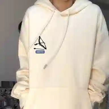 棉购 简约宽松圆领慵懒风落肩长袖卫衣 男女同款