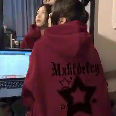 棉购 连帽休闲慵懒舒适卫衣 男女同款