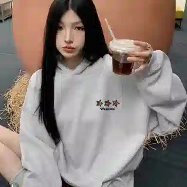 棉购 美式复古连帽小众长袖卫衣 男女同款