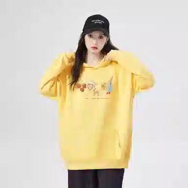 棉购 卡通百搭通勤简约卫衣 女款