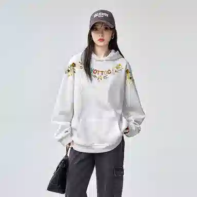 棉购 简约百搭时尚舒适长袖卫衣 女款