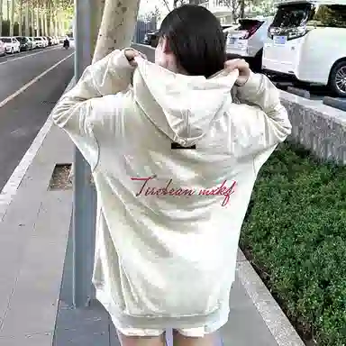 棉购 国潮美式复古慵懒风字母设计感卫衣 男女同款