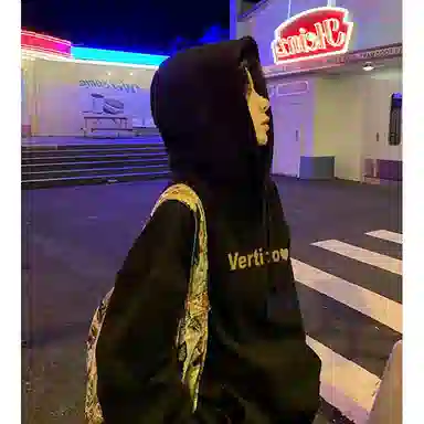 棉购 韩系时尚上衣加绒加厚宽松潮流休闲百搭基础款简约字母印花卫衣 女款