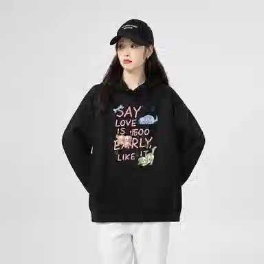 棉购 卡通百搭舒适时尚长袖卫衣 女款