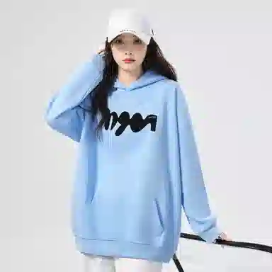 棉购 美式连帽重磅简约舒适卫衣 女款