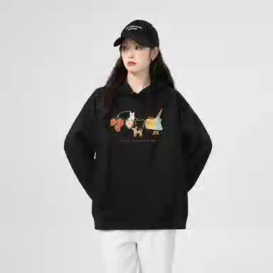 棉购 卡通百搭通勤简约卫衣 女款