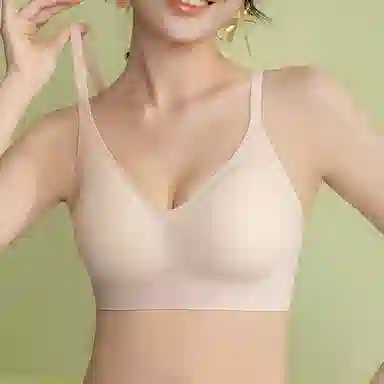 棉购 简约舒适聚拢背心式纯色文胸 女款