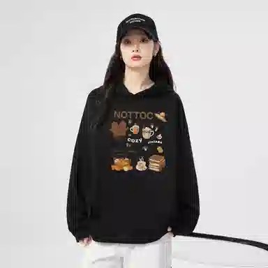 棉购 百搭简约舒适长袖卫衣 女款