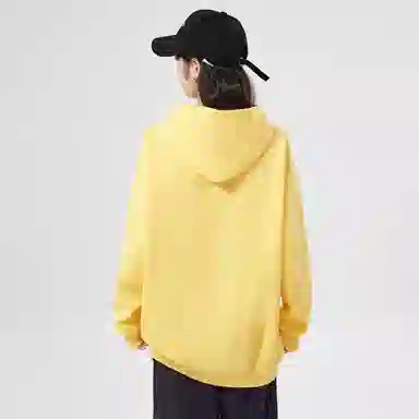 棉购 美式连帽加绒加厚外套学生舒适休闲百搭个性印花卫衣 女款