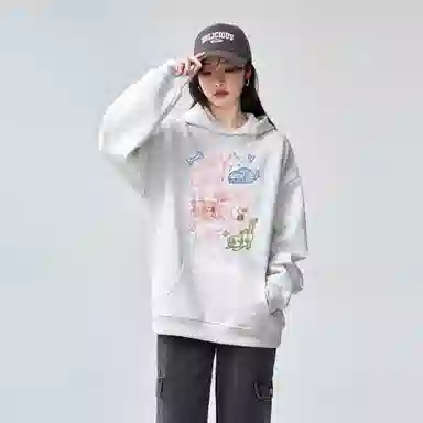 棉购 卡通百搭舒适时尚长袖卫衣 女款