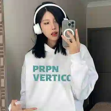 棉购 韩系小清新字母印花潮流时尚休闲百搭重磅卫衣 女款