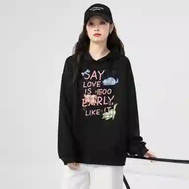 棉购 卡通百搭舒适时尚长袖卫衣 女款