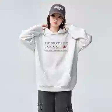 棉购 宽松慵懒加厚长袖简约时尚宽松卫衣 女款
