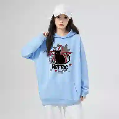 棉购 连帽秋冬重磅加绒加厚宽松潮流高街美式外套卫衣 男女同款