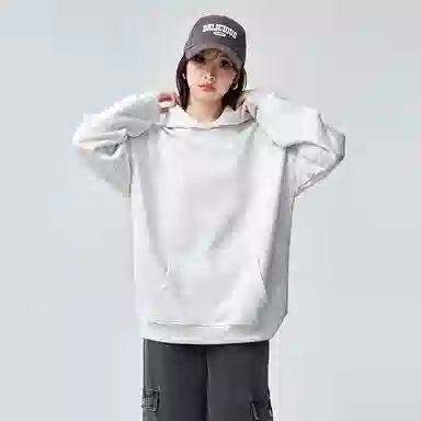 棉购 连帽美式宽松复古重磅卫衣 男女同款