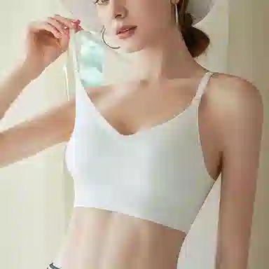 棉购 美背打底凉感无痕小胸聚拢无钢圈文胸 女款
