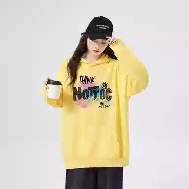 棉购 重磅宽松舒适潮流连帽上衣卫衣 女款