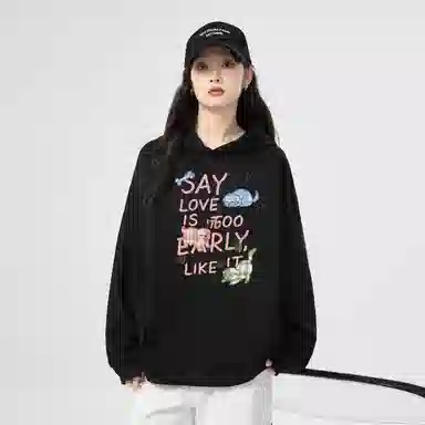 棉购 卡通百搭舒适时尚长袖卫衣 女款