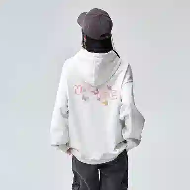 棉购 连帽美式国潮重磅宽松卫衣 女款