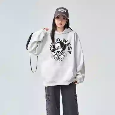 棉购 美式潮流连帽高级感休闲卫衣 男女同款