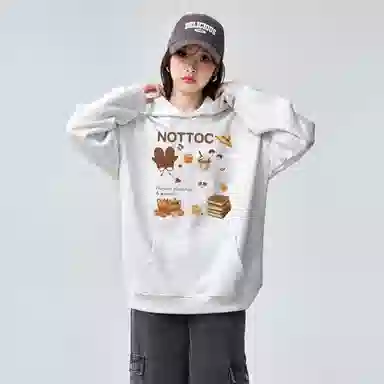 棉购 百搭简约舒适长袖卫衣 女款