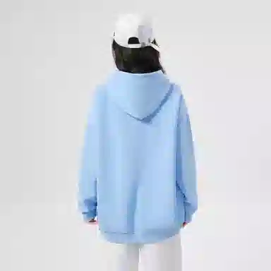 棉购 美式连帽印花加绒加厚潮流重磅学生卫衣 女款