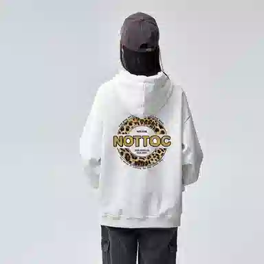 棉购 简约设计美式连帽长袖卫衣 男女同款