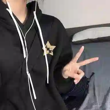 棉购 慵懒连帽春秋美式复古卫衣 男女同款