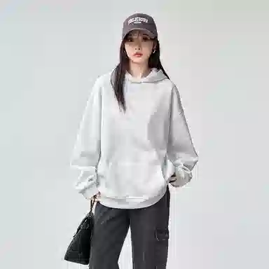 棉购 连帽美式宽松复古重磅卫衣 男女同款