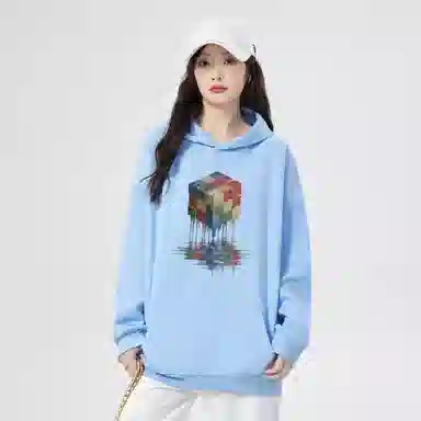 棉购 连帽美式宽松慵懒百搭舒适休闲长袖卫衣 男女同款