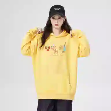 棉购 卡通百搭通勤简约卫衣 女款