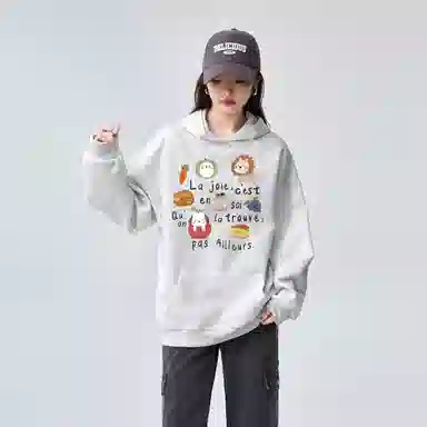 棉购 清新气质百搭时尚长袖卫衣 女款