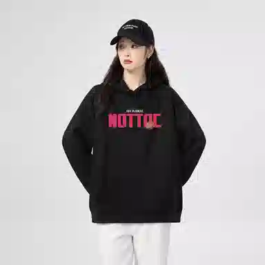 棉购 连帽潮流宽松慵懒长袖上衣外套百搭个性涂多巴胺卫衣 女款