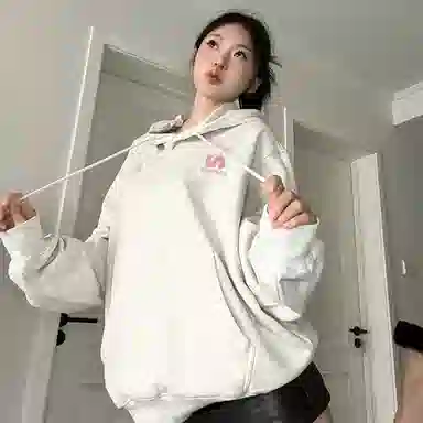 棉购 美式潮牌小众设计感圆领学院风字母印花宽松慵懒风休闲百搭卫衣 通用