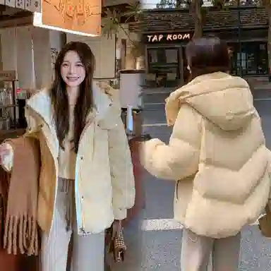 棉购 新款加厚面包服韩系温柔风棉服 女款