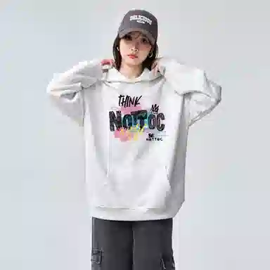 棉购 重磅宽松舒适潮流连帽上衣卫衣 女款
