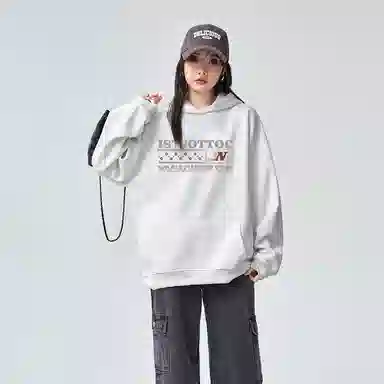 棉购 宽松慵懒加厚长袖简约时尚宽松卫衣 女款