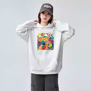 棉购 长袖简约舒适卫衣 女款