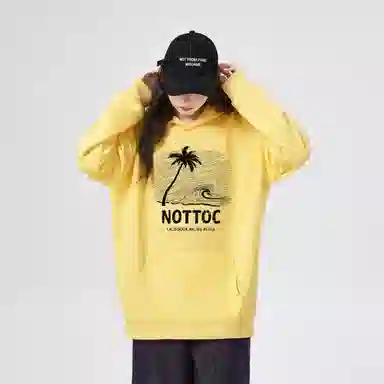 棉购 连帽重磅美式宽松慵懒风卫衣 男女同款