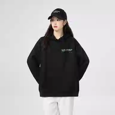 棉购 连帽春秋学生秋冬加绒加厚潮流美式重磅外套卫衣 男女同款